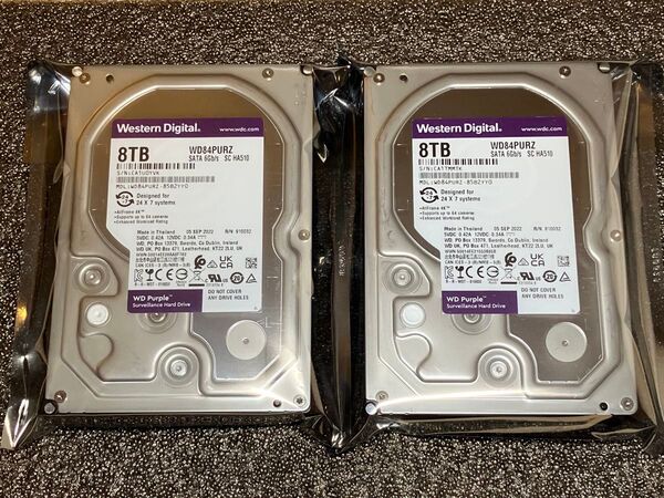 WD 8TB HDD ハードディスク 3.5インチ パープル 監視カメラ ビデオ Purple WD84PURZ
