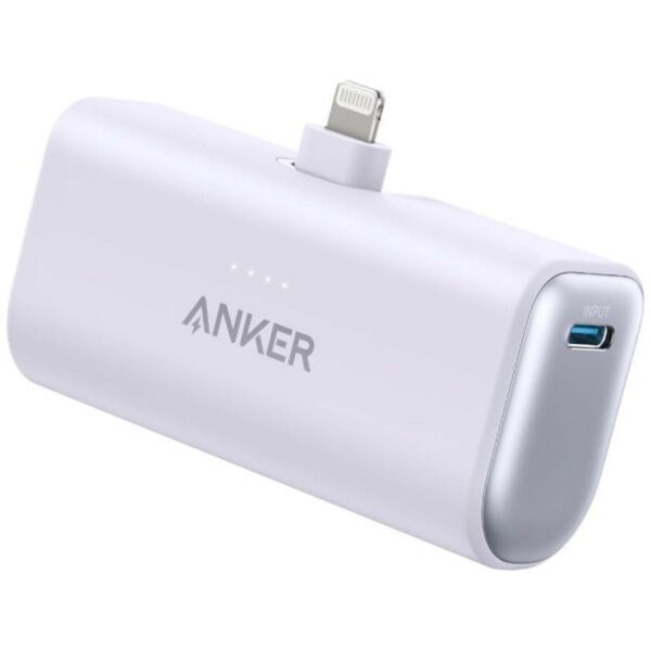 Anker Nano Power Bank iPhone ライトニング 5000mAhモバイルバッテリー 小型コンパクト パープル