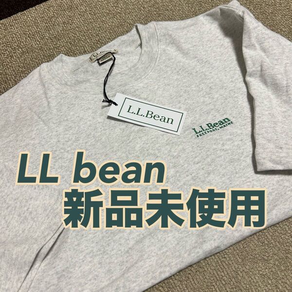 L.L.Bean エルエルビーン Tシャツ グレー ワンポイント ロゴ刺繍