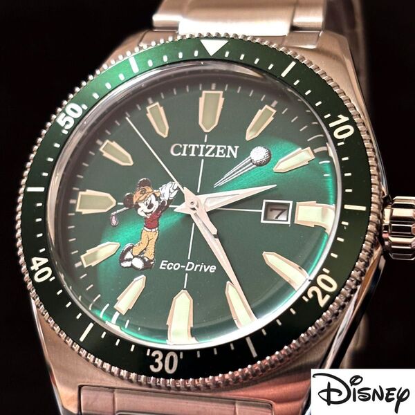 【ディズニー】ミッキーマウス/CITIZEN/シチズン/腕時計/Disney/男性用/プレゼントに/Mickey/ゴルフ/お洒落