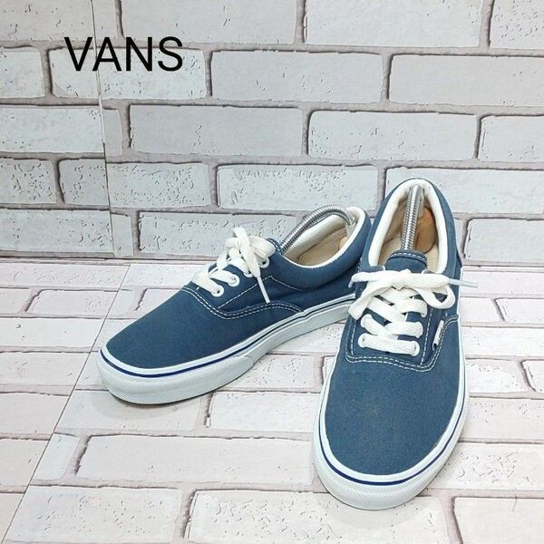 【VANS】 バンズ エラ ローカットスニーカー ネイビー