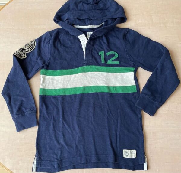 150 ギャップ GAP フード付 ラガーシャツ 長袖シャツ ラガー 長袖 パーカー