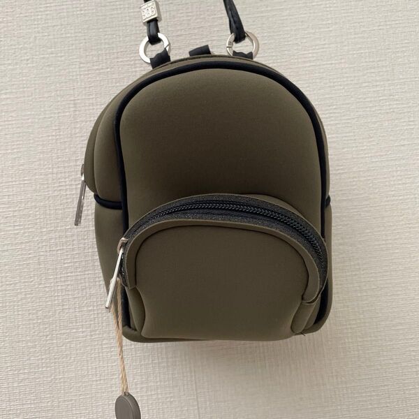 セーブマイバック ショルダーバッグ ポーチ BABY STRAPS LYCRA カーキ savemybag 3WAY 廃盤品