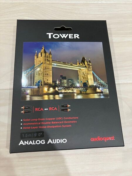 audioquest オーディオクエスト TOWER 1.5m RCA アナログオーディオ 相互接続ケーブル
