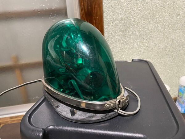 パトライト社 パトライト 緑 グリーン HKFM-101G PATLITE 回転灯 当時物 動作確認済