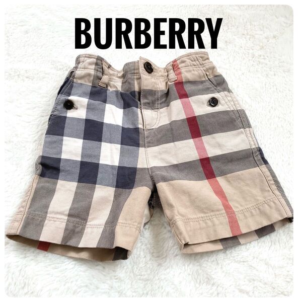BURBERRY バーバリー子供ハーフパンツ ベージュ ノバチェック 12M 80cm