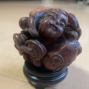 骨董品 台座付き 中国美術 彫刻 置物 中国古玩 時代物 台付