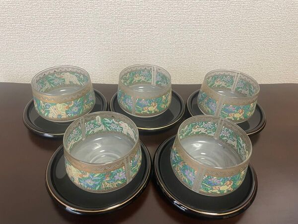 エレクティックカイカイ 冷茶グラス 茶托セット 食器 茶器