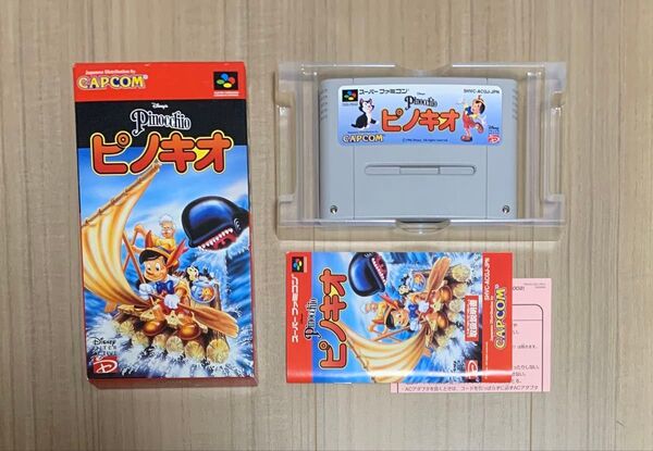 ★SFC スーパーファミコン★ピノキオ★箱説明書★カプコン★