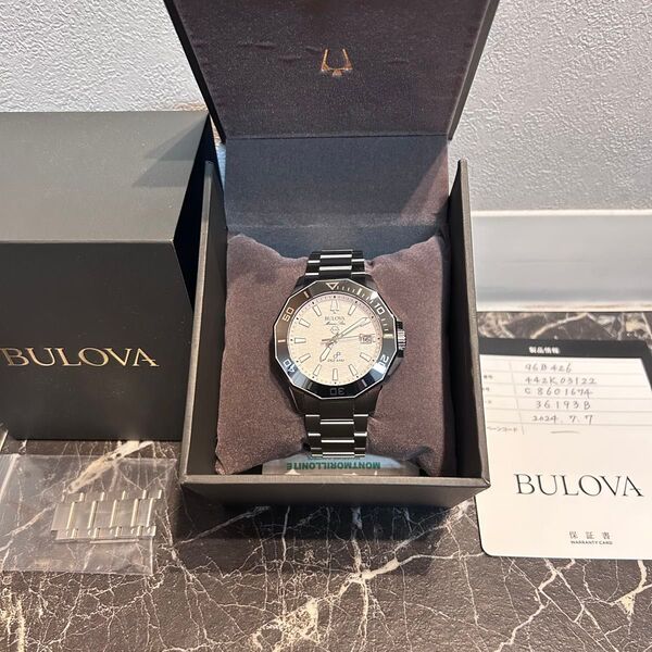 【大人気】BULOVA ブローバ マリンスター シリーズC 96B426 腕時計 高級 クォーツ アメリカ
