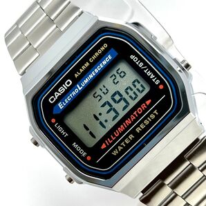 新品 CASIO メタルウオッチ A168WA ELバックライト