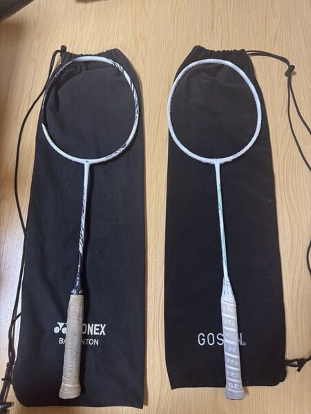 バドミントンラケット2本(ガットなし)YONEX Astrox 99 game GOSEN INFERNO touch