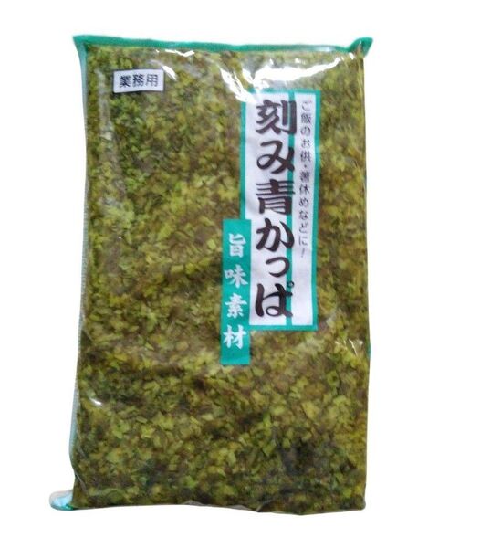 刻み青かっぱ1kg 業務用 漬物 ご飯のお供 おにぎりの具材 箸休め 一品 お弁当
