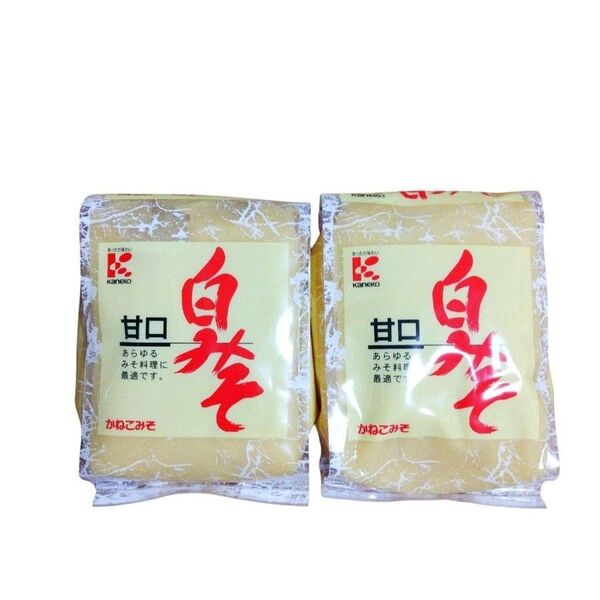 かねこみそ 白みそ 甘口 500g 2袋セット 調味料 大容量