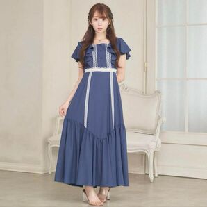 Ros Muse lace arrangement one piece【M】