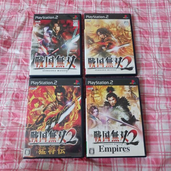 PS2 戦国無双 戦国無双2猛将伝 戦国無双2Empires 4本セット プレステ2 戦国無双2 猛将伝 Empires