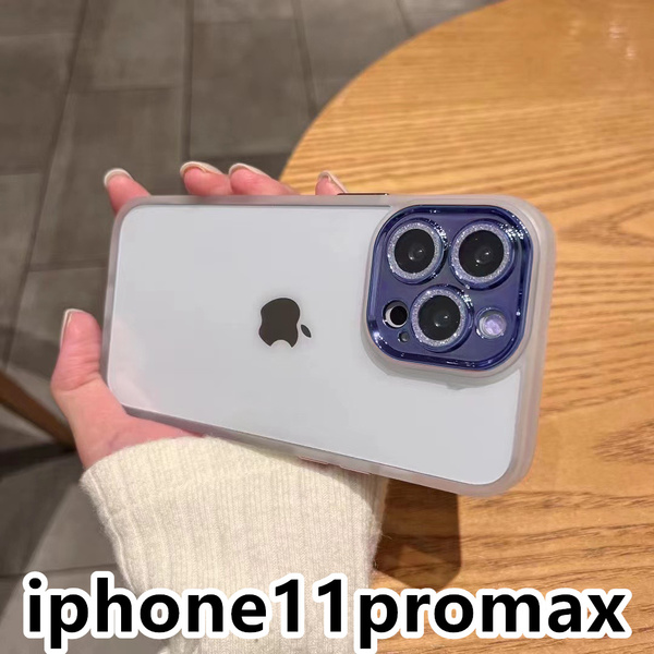 iphone11promaxケース カーバー レンズ保護付き 透明 お洒落 韓国 軽量 ケース 耐衝撃 高品質 ホワイト380
