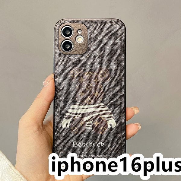 iphone16plusケース カーバー TPU 可愛い 熊 お洒落 韓国 軽量 ケース 耐衝撃 高品質 ブラウン23