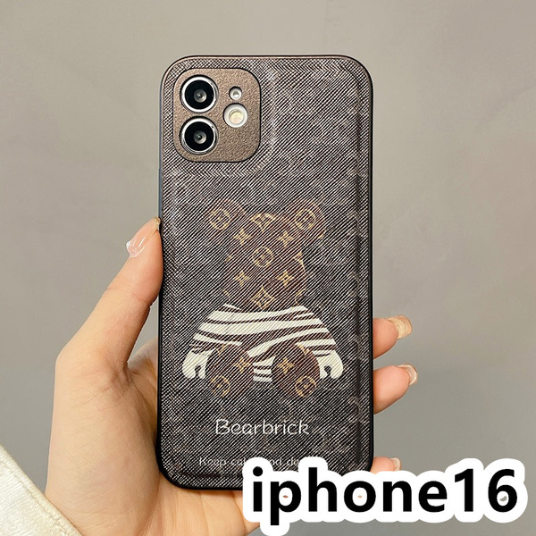 iphone16ケース カーバー TPU 可愛い 熊 お洒落 韓国 軽量 ケース 耐衝撃 高品質 ブラウン83