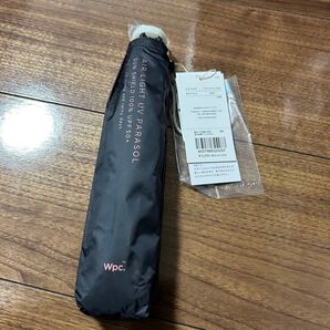 Wpc. 日傘 超軽量 遮光軽量ソリッド ミニ 50cm 完全遮光 遮熱 晴雨兼用 レディース 折り畳み傘 ブラック