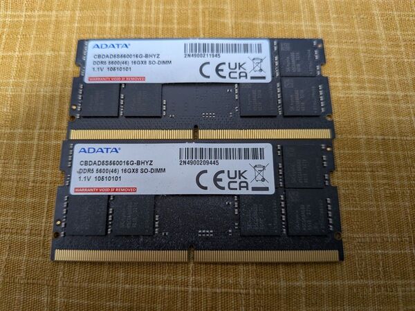 ADATA DDR5 5600 32GB (16GB x 2) SO-DIMM