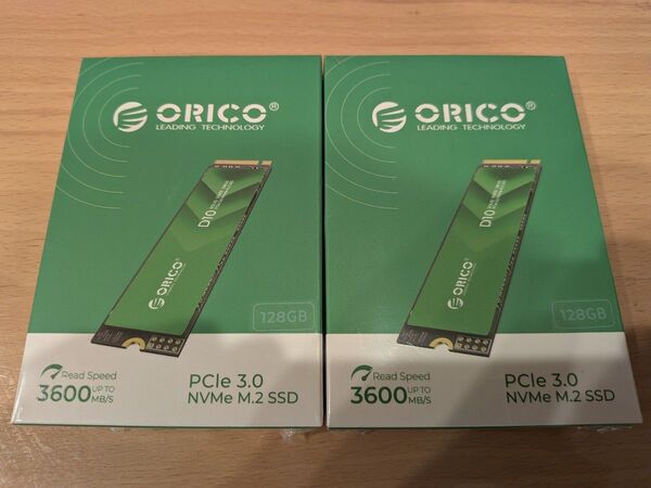 ORICO D10 128GB SSD NVMe M.2 Type 2280 1700MB/s 未使用2個セット