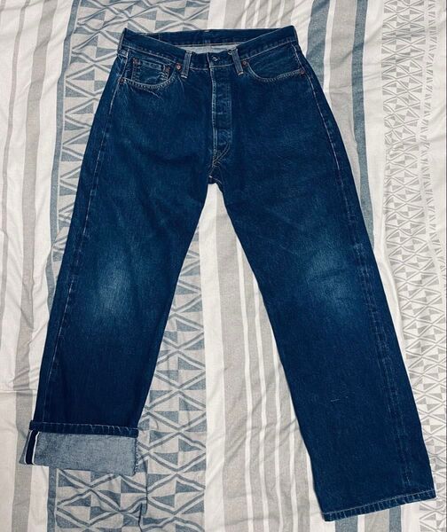 ★希少レアサイズW36★バレンシア工場製90年代Levi's501★ボタン裏555★BigビッグE赤耳★他検 リーバイス501xx
