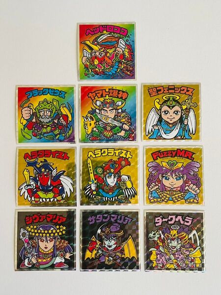 ★10枚セット★40thヘッドだらけのビックリマンチョコ★ヘッドロココ、ヘラクライストなど色々★他検 キラ シール