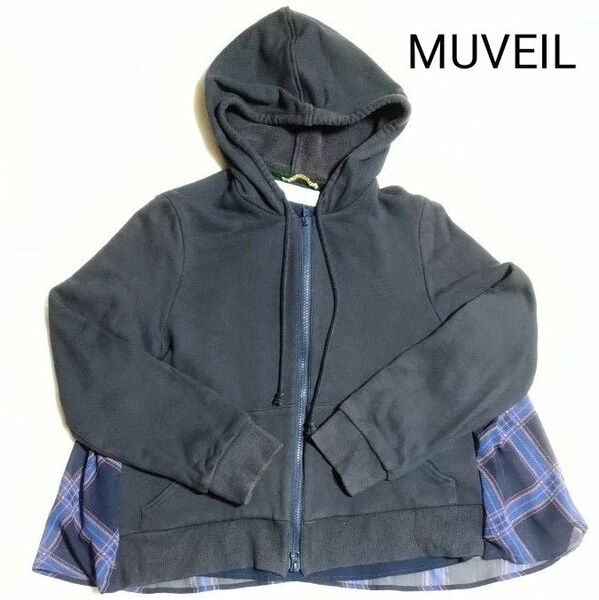 MUVEIL パーカー 38 ピーターラビット ネイビー 紺 コラボ 別注
