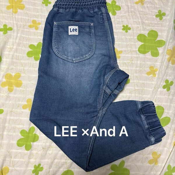 LEE×And A デニムパンツ ブルー系 Mサイズ相当