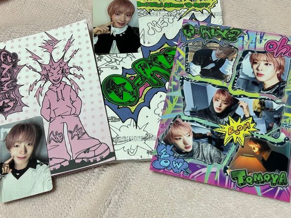 確認の為開封のみ NEXZ O-RLY? 一般盤 O ver. 韓国盤 ブックレットver. ブックレットトレカ トモヤ セット