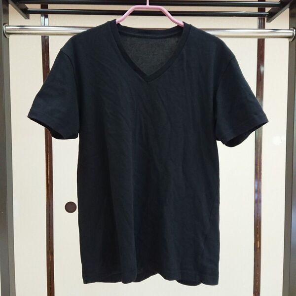 UNIQLO MENS ドライカラーVネックTシャツ