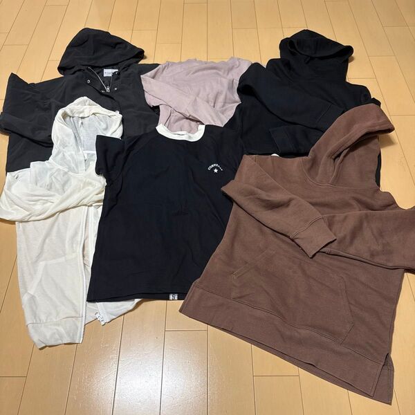 150 女児 衣類 まとめて パーカー マウンテンパーカー ロンT Tシャツ