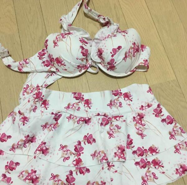 花柄ビキニ ピンク ホワイト