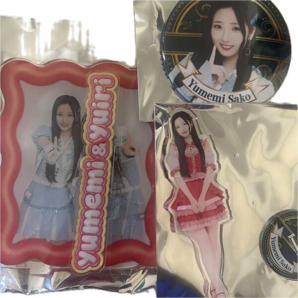 AKB48 春コン 卒コン 2025 迫由芽実 2ショットアクスタ アクスタ 缶バッジセット