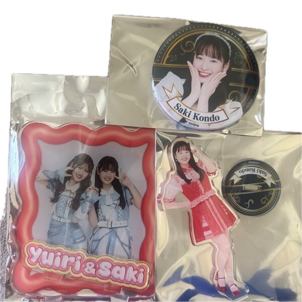 AKB48 春コン 卒コン 近藤沙樹 2ショアクスタ アクスタ 缶バッジセット