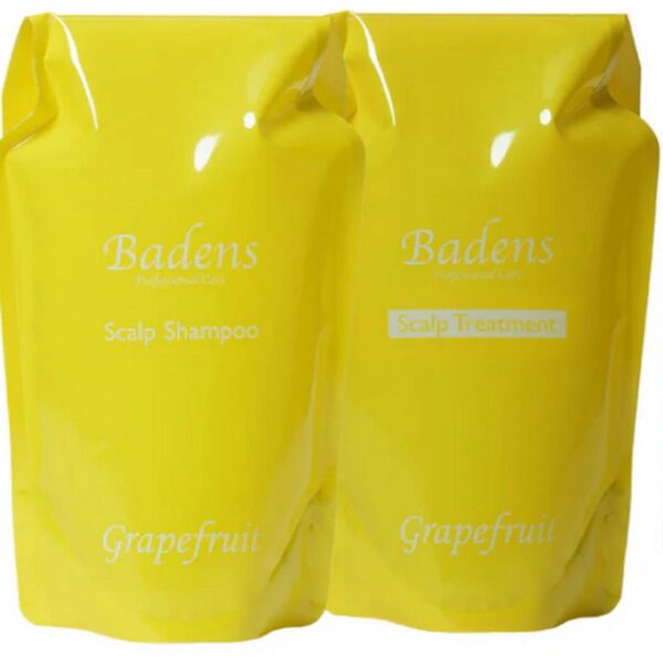 Badens スキャルプシャンプー&トリートメント グレープフルーツ 2個セット