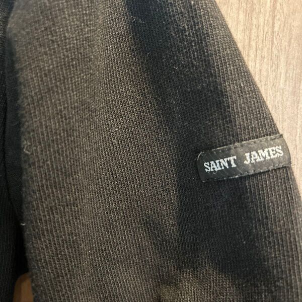 SAINT JAMES ブラック 長袖 バスクTシャツ