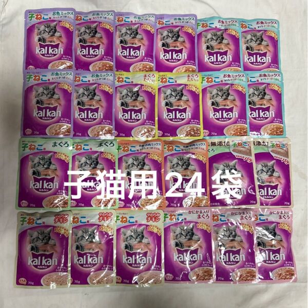 子猫 8種類24袋 1ふくろあたり70g・賞味期限2026年