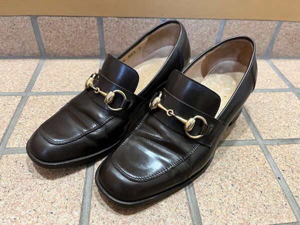 グッチ GUCCI ローファー ブラウン 22.5cm