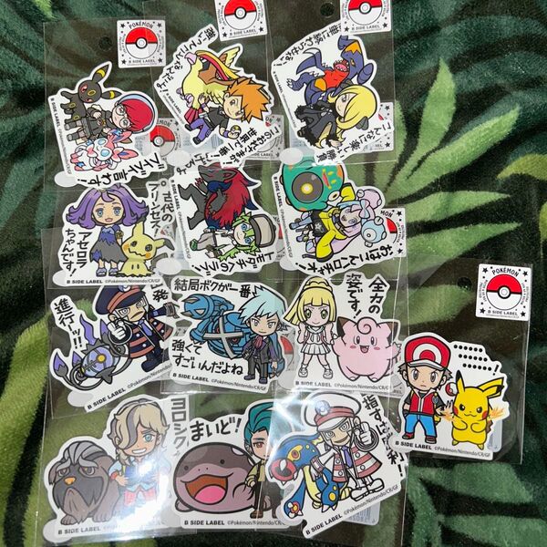 B SIDE LABEL コラボ ポケモンステッカー 全13種