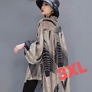 LUCA192レディース 日焼け止め服 シフォン 薄手 後ろロング夏大きいサイズ