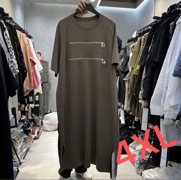 tシャツワンピース レディース ロング 大きいサイズ 半袖 夏 LWGA036