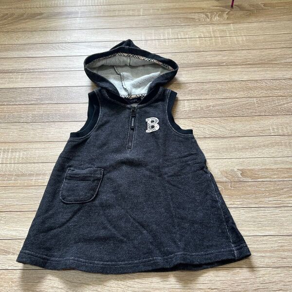 BURBERRY ノースリーブパーカーワンピース 80cm