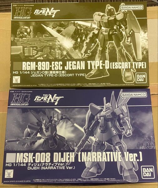 【2体セット】ディジェ ナラティブver ジェガンD型(護衛隊仕様) 機動戦士ガンダムナラティブ 未組立 ジェガンD型箱不備