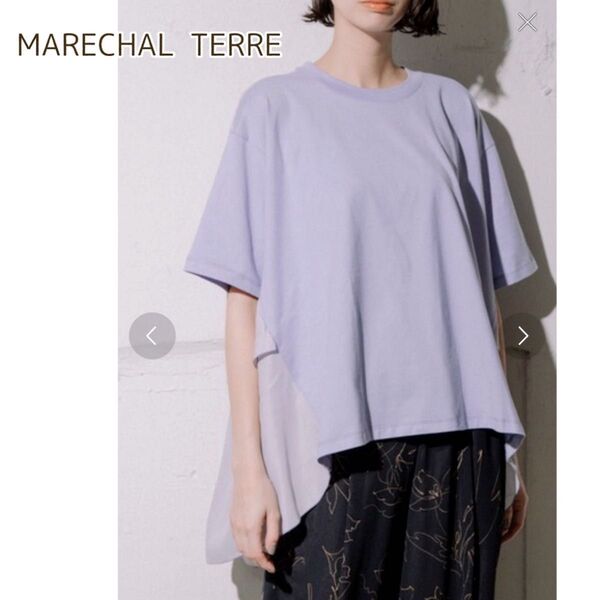 マルシャルテル MARECHAL TERRE バックフレアーTシャツ ティアード