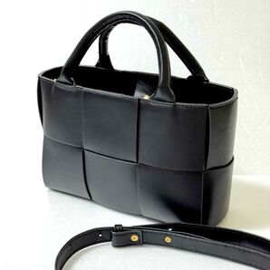 2way バッグ ブラック ハンドバッグ ショルダーバッグ ストラップ付属
