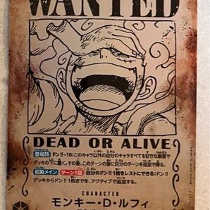 ワンピースカードの手配書ニカです。傷無し +おまけ