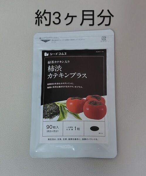 柿渋カテキンプラス 約3ヶ月分 カキタンニン 緑茶 カテキン 柿渋 エチケット 体臭 臭い サプリ サプリメント シードコムス