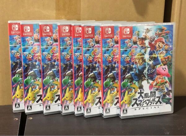 大乱闘スマッシュブラザーズ 8本セット 新品未開封 シュリンク付き Switch ソフト